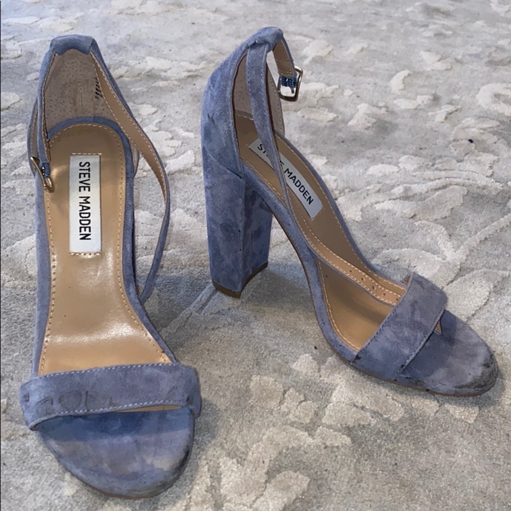 Steve Madden Baby Blue Chunky Heel